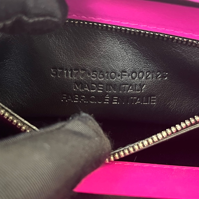 98新Balenciaga巴黎世家玫紅色金屬環包 尺寸28*8*23-7
