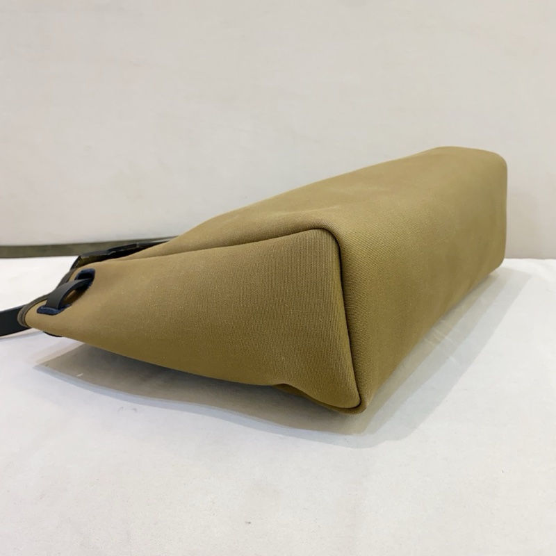 99新 Hermes愛馬仕 herbag31 軍綠色墨綠色拼黑色帆布 D刻 附件鑰匙鎖-3