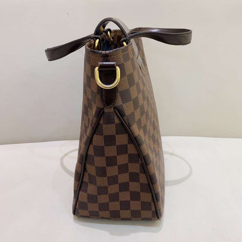 Lv路易威登 cabas roseberry 棕色 棋盘格手提单肩包 编码包-3