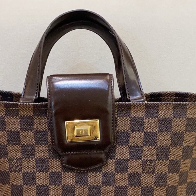 Lv路易威登 cabas roseberry 棕色 棋盘格手提单肩包 编码包-7