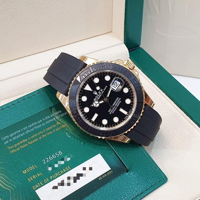 【大眾名錶】ROLEX勞力士 226658 Yacht-Master42 2024/08 新款全金遊艇 陶瓷圈 快調式錶扣 已貼膜 G235-4