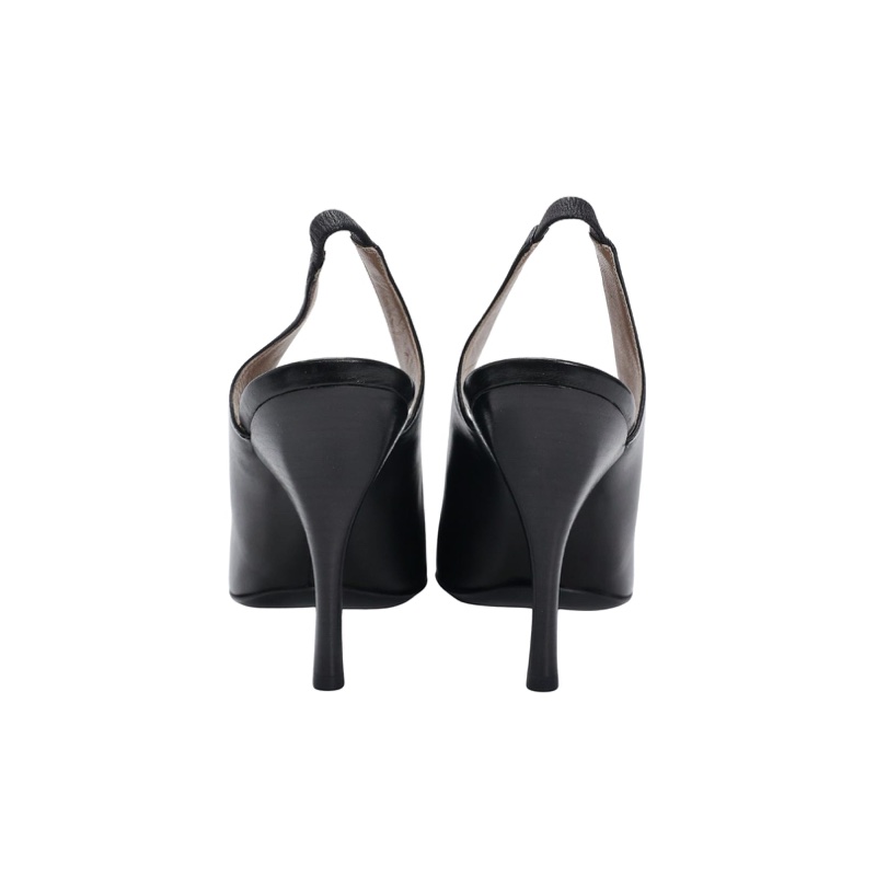 全新Salvatore Ferragamo US7/ Eu 37.5 黑色高跟鞋-1