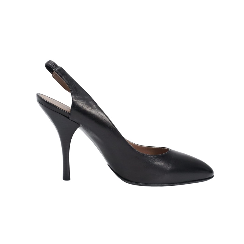 全新Salvatore Ferragamo US7/ Eu 37.5 黑色高跟鞋-4