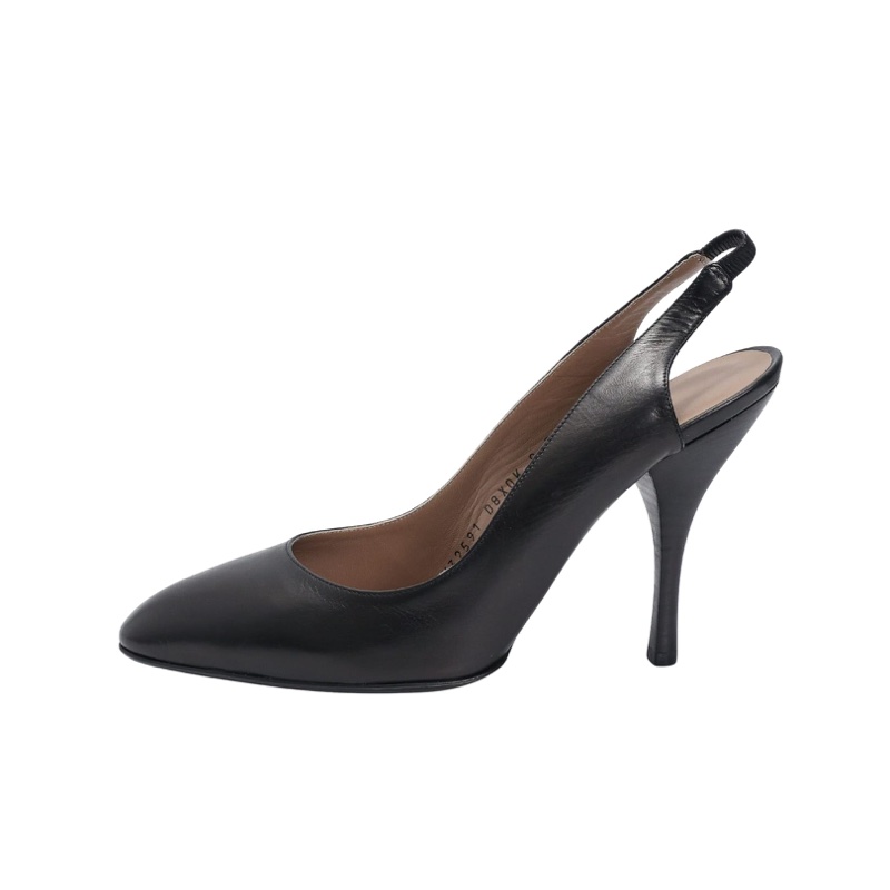 全新Salvatore Ferragamo US7/ Eu 37.5 黑色高跟鞋-5