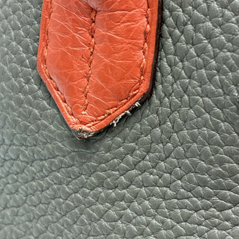 橘/紅/藍/棕色 Clemence牛皮 Birkin 30 柏金包 手提包 □P刻 銀扣【HERMES 愛馬仕】-11