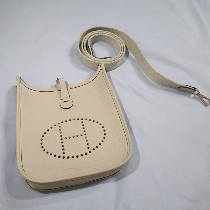Hermès mini Evelyne 銀灰B刻-1