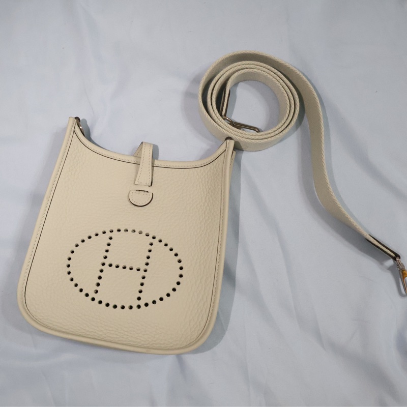 Hermès mini Evelyne 銀灰B刻-5