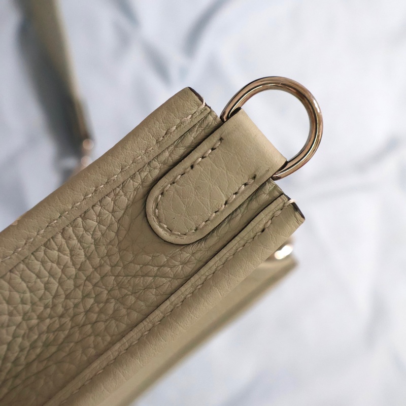 Hermès mini Evelyne 銀灰B刻-10