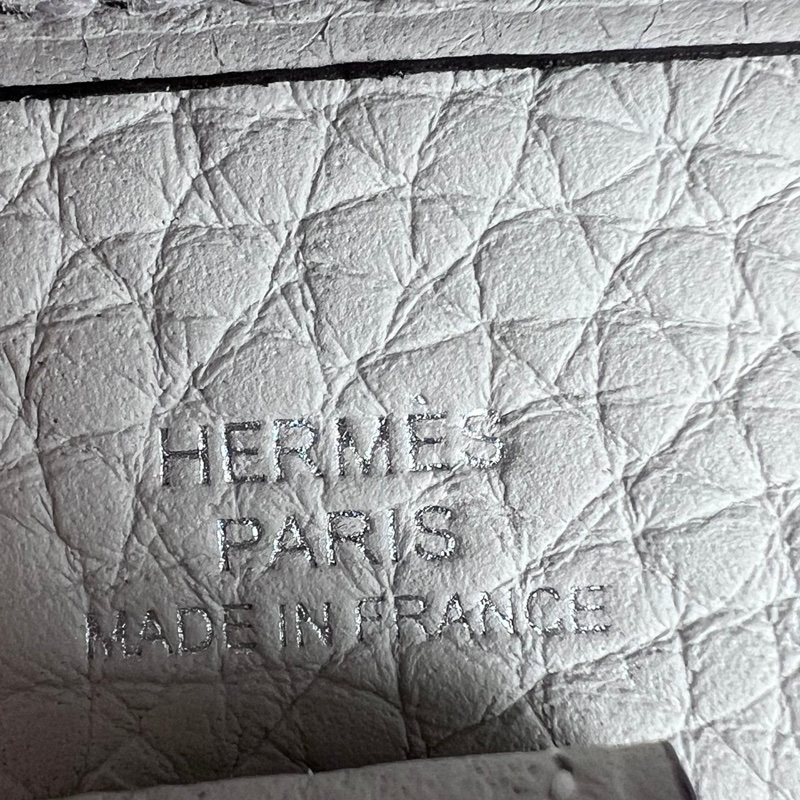 Hermès mini Evelyne 銀灰B刻-14