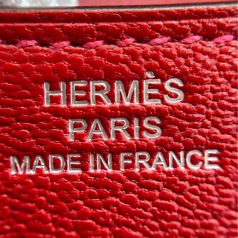 Hermes/愛馬仕 chic16 銀扣，國旗紅，D刻16*2*13.5-9
