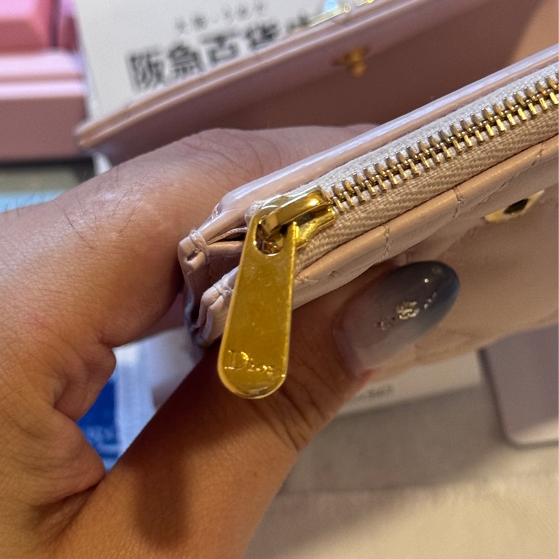 Dior Jolie Hibiscus 錢包 淡粉色 三折短夾-14