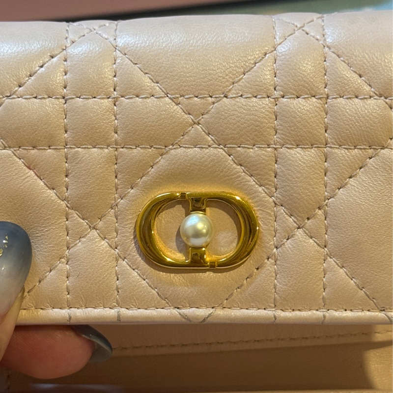 Dior Jolie Hibiscus 錢包 淡粉色 三折短夾-16