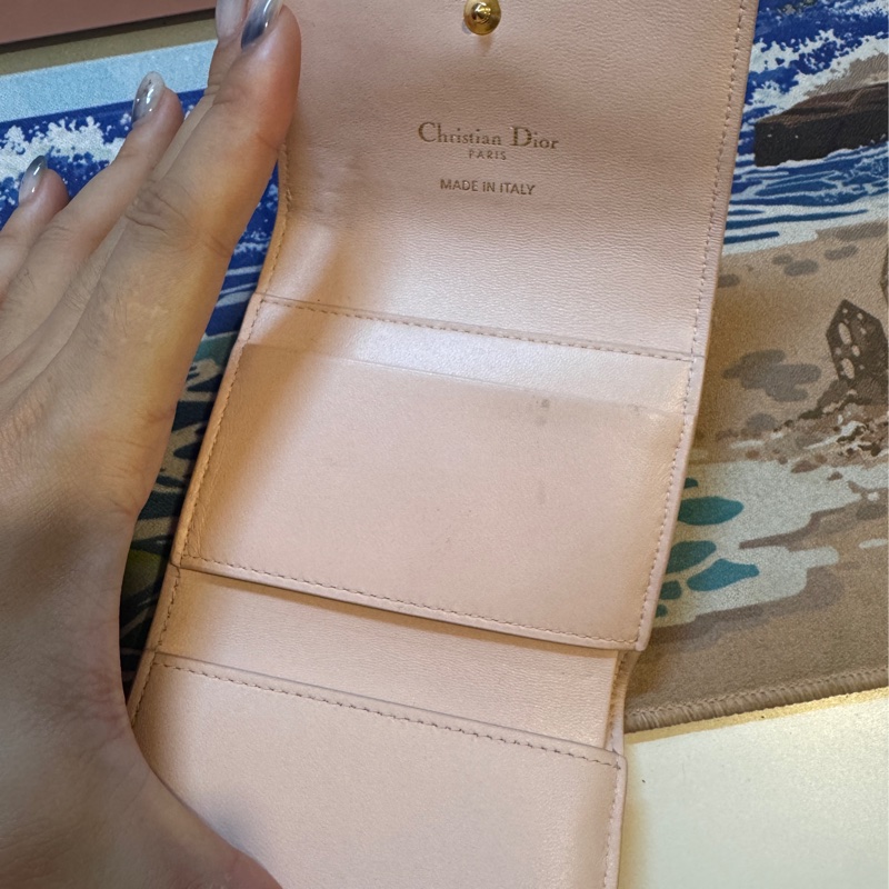 Dior Jolie Hibiscus 錢包 淡粉色 三折短夾-29