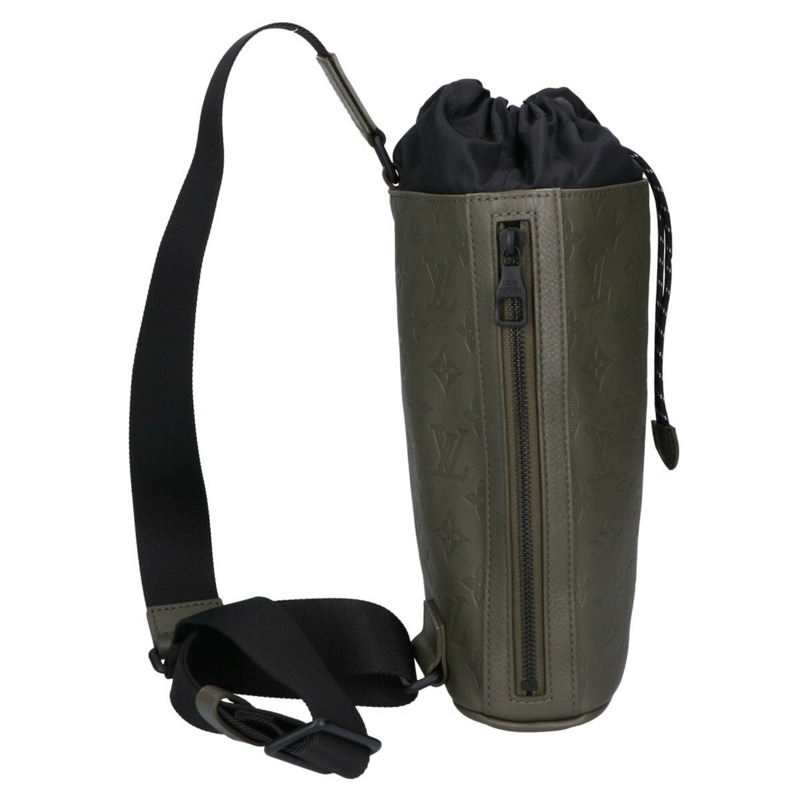 路易威登 M44634 Monogram Shadow Chalk 斜背包 卡其色 男士-3