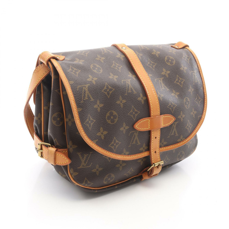 路易威登 Saumur 30 肩斜背包 M42256 Monogram 帆布 二手 LV-1