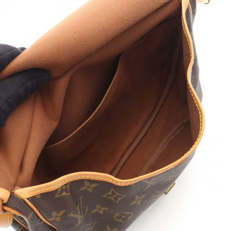 路易威登 Saumur 30 肩斜背包 M42256 Monogram 帆布 二手 LV-2