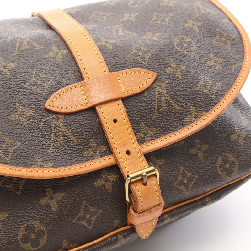 路易威登 Saumur 30 肩斜背包 M42256 Monogram 帆布 二手 LV-6