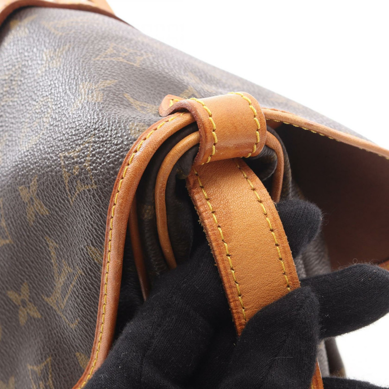 路易威登 Saumur 30 肩斜背包 M42256 Monogram 帆布 二手 LV-9