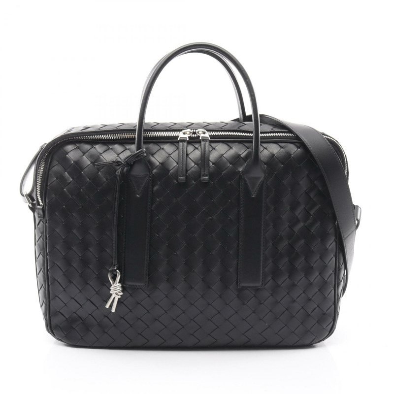 BOTTEGA VENETA Getaway Intrecciato 斜背公文包 766361 V2HL1 皮革 BK-0