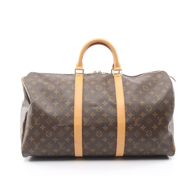 路易威登 Keepall 50 手提包 M41426 Monogram 帆布 棕色 二手 男女通用 LV-0