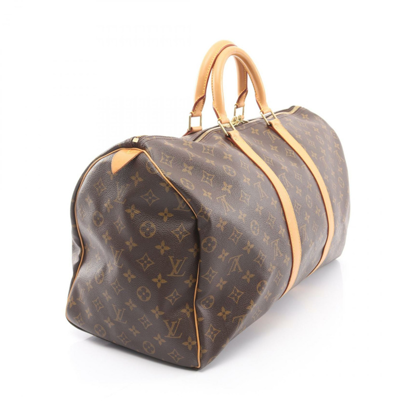 路易威登 Keepall 50 手提包 M41426 Monogram 帆布 棕色 二手 男女通用 LV-1