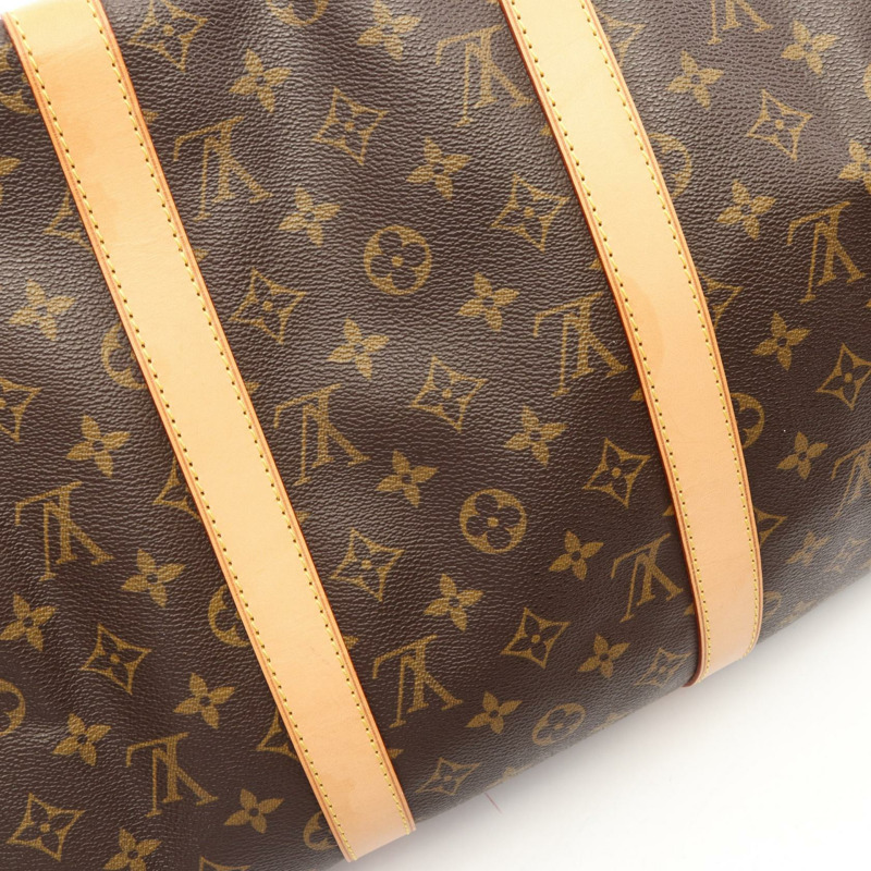 路易威登 Keepall 50 手提包 M41426 Monogram 帆布皮革棕色二手 LV-5