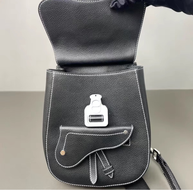Dior 黑馬鞍包-7