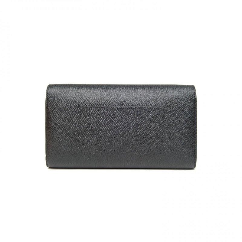 HERMES Constance康康LongToGo黑色Epsom皮W刻銀扣肩背包-2