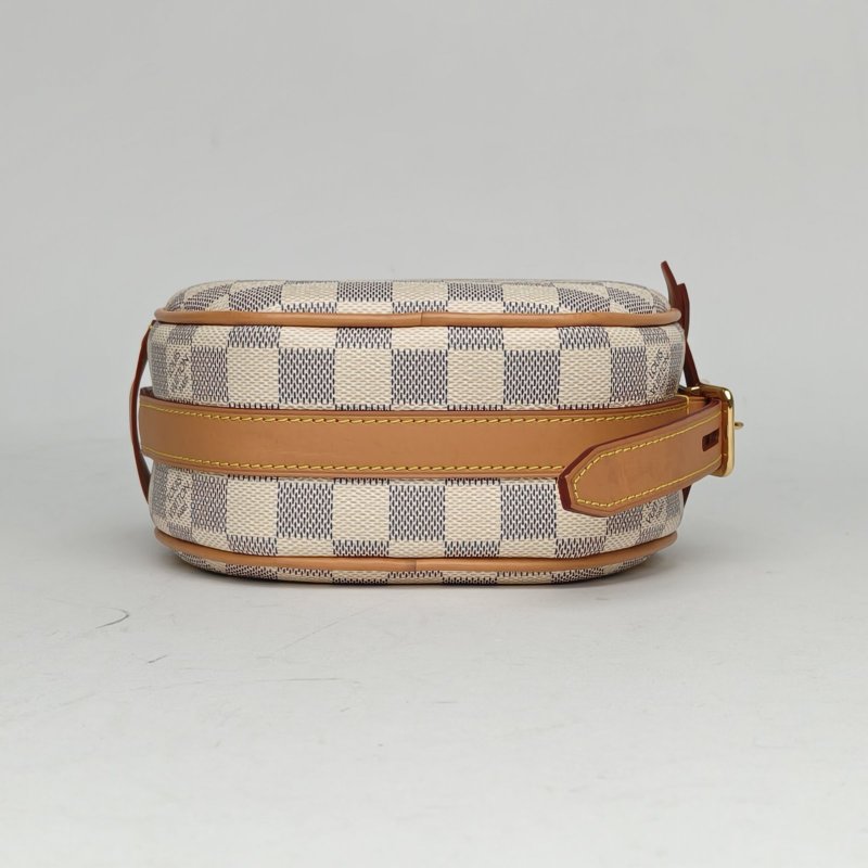 LOUIS VUITTON BOITECHAPEAU軟圓餅小號白色棋盤格PVC2020肩背包-4
