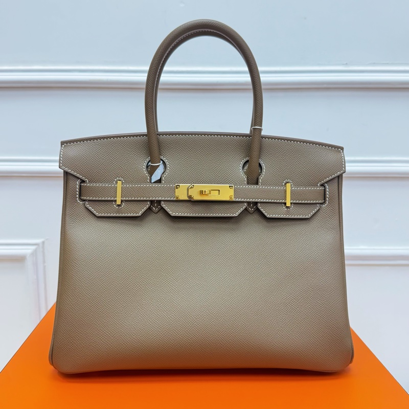 Full set Hermes Birkin 30 大象灰 金扣 Y刻 閒置新-1