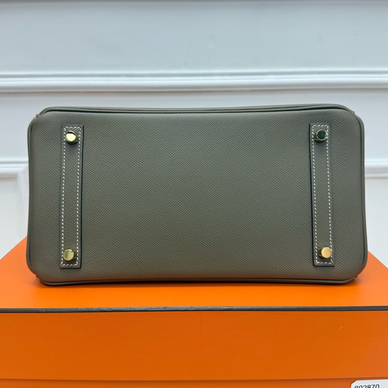 Full set Hermes Birkin 30 大象灰 金扣 Y刻 閒置新-5