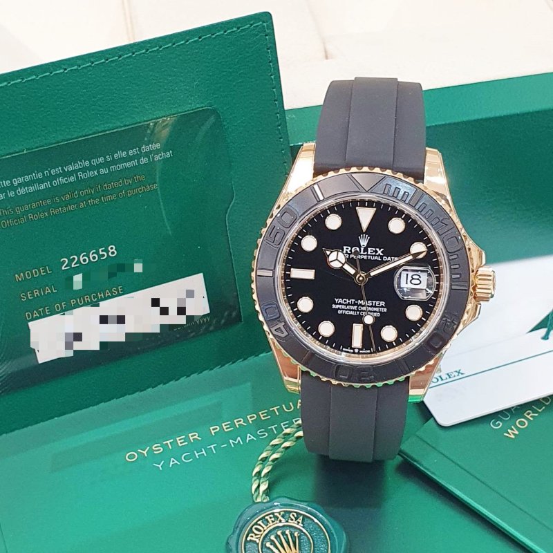 【大眾名錶】ROLEX勞力士 226658 Yacht-Master42 2022/07全配件 新款黃K金遊艇 大眾名錶G281-1