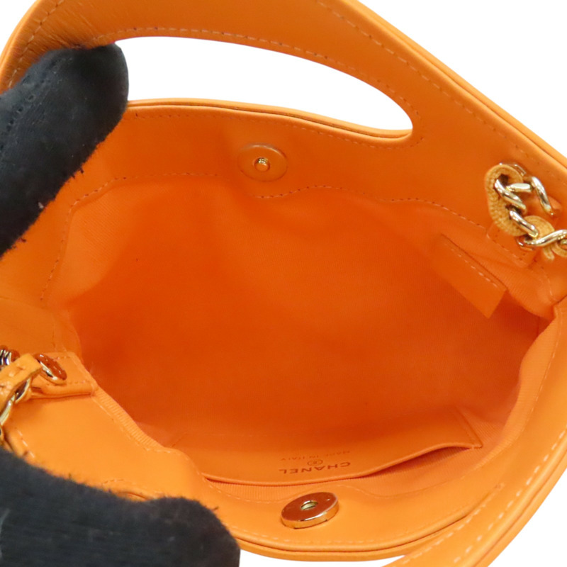 粉橘色 牛皮 31 Mini 鍊帶 肩背包 金扣【CHANEL 香奈兒】 AP3656-2