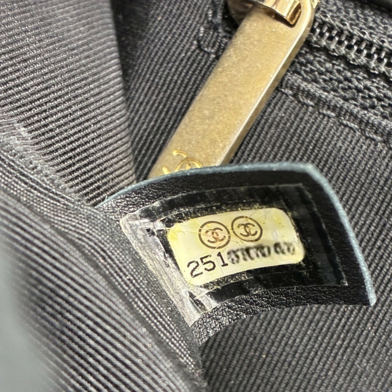 黑色 菱格紋 牛皮 Braided Saddle Flap 肩背包 無卡【CHANEL 香奈兒】-4
