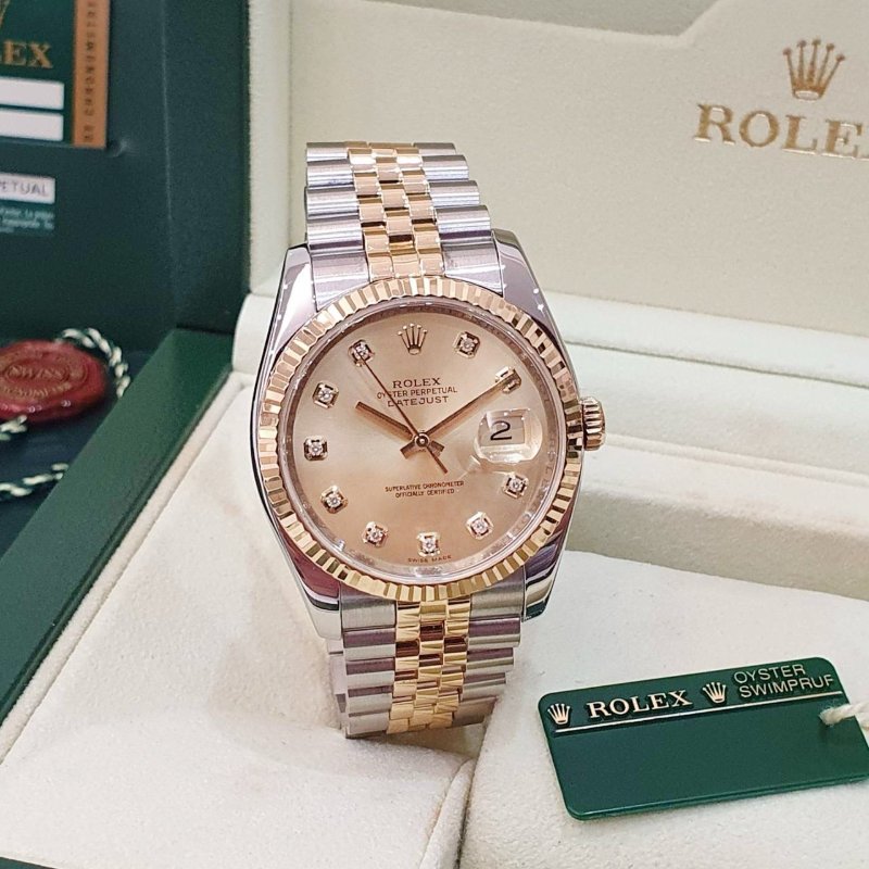 【大眾名錶】ROLEX勞力士 116233 Datejust 新款蠔式 2008/04 新包台 金色 大眾名錶G282-2