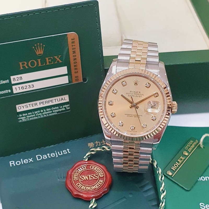 【大眾名錶】ROLEX勞力士 116233 Datejust 新款蠔式 2008/04 新包台 金色 大眾名錶G282-4