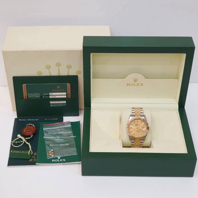 【大眾名錶】ROLEX勞力士 116233 Datejust 新款蠔式 2008/04 新包台 金色 大眾名錶G282-9