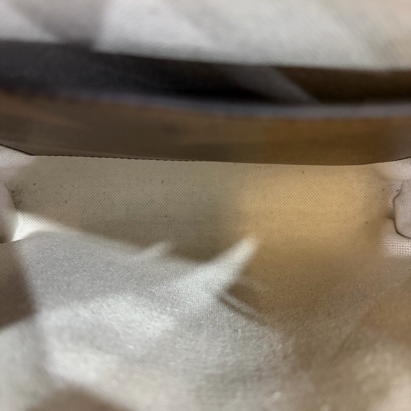 Gucci/古馳 老花復古雙G印花帆布郵差包單肩斜挎包‎-5