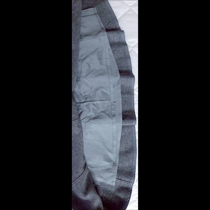 （日本製MIJ）BURBERRY 博柏利 LONDON 戰馬 女灰色混羊毛內裏魚尾及膝裙40號-4