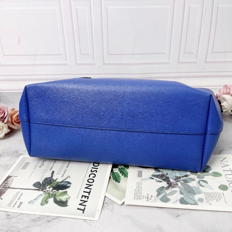 FENDI 小怪獸托特購物袋藍色 35 *17*25cm 99新配件塵袋-4