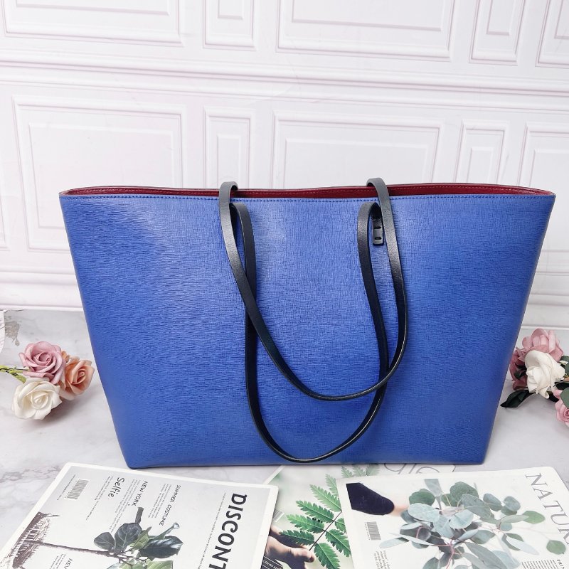FENDI 小怪獸托特購物袋藍色 35 *17*25cm 99新配件塵袋-6