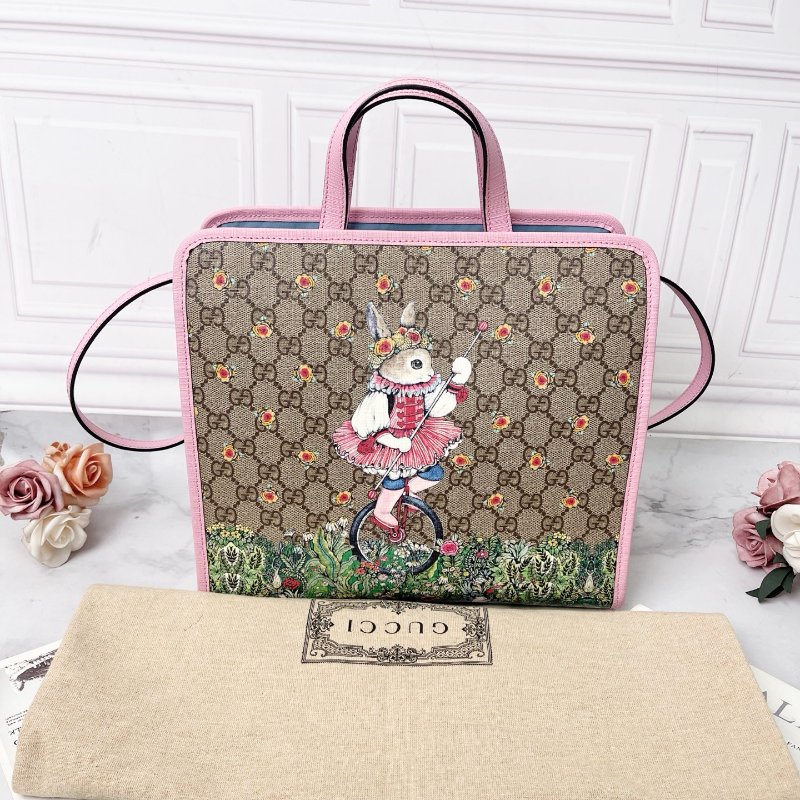 Gucci  Yuko Higuchi聯名系列兔子包 28x10x25cm  99新配件塵袋-1