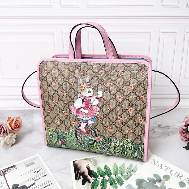Gucci  Yuko Higuchi聯名系列兔子包 28x10x25cm  99新配件塵袋-2