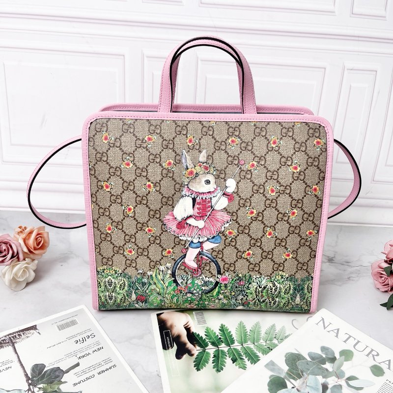 Gucci  Yuko Higuchi聯名系列兔子包 28x10x25cm  99新配件塵袋-5