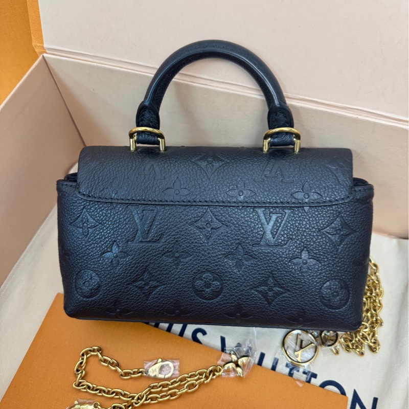 全新 lv 瑪德琳nano黑 全皮芯片款-1