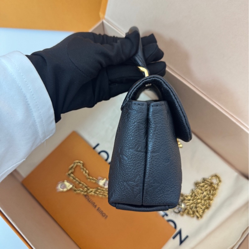 全新 lv 瑪德琳nano黑 全皮芯片款-2