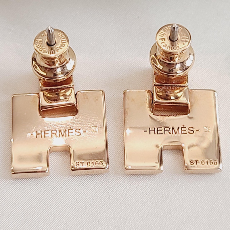 Hermès 愛馬仕耳釘  愛馬仕 女士 金屬 合金 耳釘   🈚附件-5