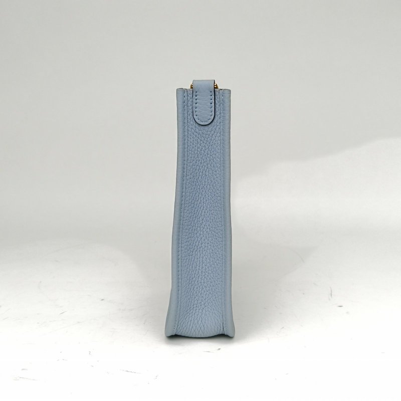 HERMES EvelyneMini16亞麻藍TC皮K2025金扣肩背包-1