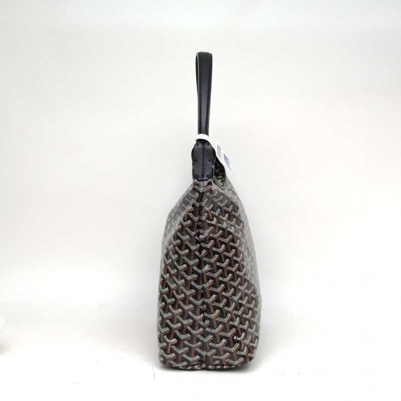 GOYARD BohemeHoboBag子母腋下包黑色PVC銀扣肩背包-3