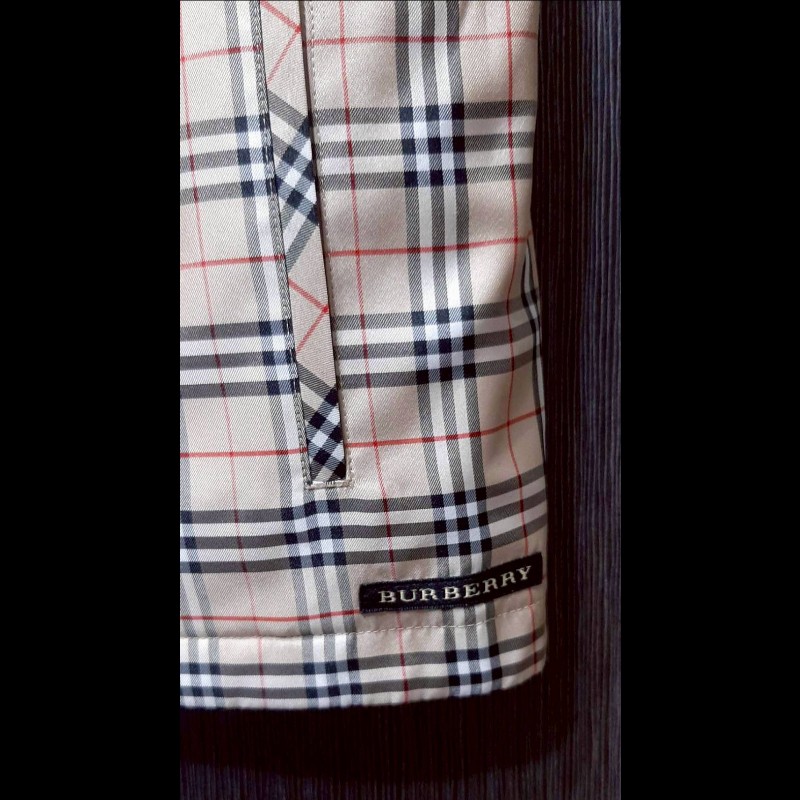BURBERRY 博柏利 GOLF高爾夫球 女紅＆經典格紋雙面穿背心L-6